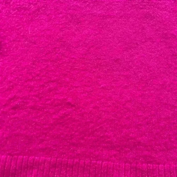 J Crew Hot Pink Wool Knit Crew Neck Womens Sweater sz M - Picture 9 of 11
